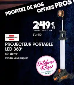 Master Pro Projecteur portable led 360° offre