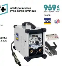 Master Pro GYS Poste de soudure protig 231 dc fv offre