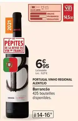 Carrefour Express Portugal vínho régional alentejo offre