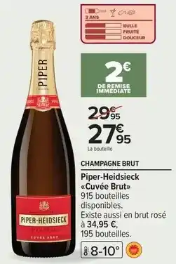 Carrefour Express Brut - champagne piper-heidsieck offre