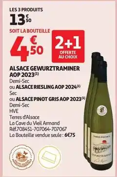 Auchan Supermarché Gewurztraminer - alsace aop 2023 offre