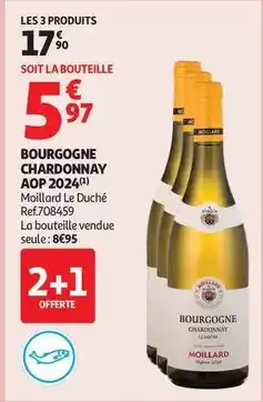 Auchan Supermarché Moillard - bourgogne chardonnay aop 2024 offre