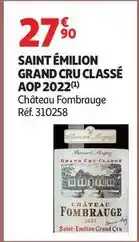 Auchan Supermarché Château - saint emilion grand cru classe aop 2022 offre