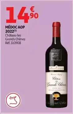 Auchan Supermarché Chêne - medoc aop 2022 offre