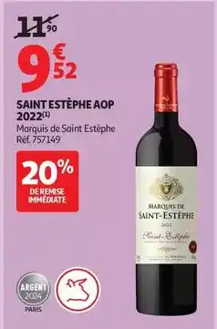 Auchan Supermarché Saint estephe aop 2022 offre