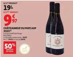 Auchan Supermarché Châteauneuf du pape aop 2023 offre