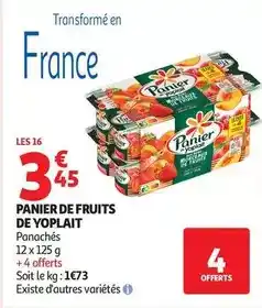 Auchan Supermarché Yoplait - panier de fruits offre