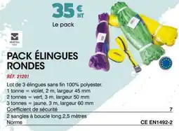 Master Pro Pack élingues rondes offre