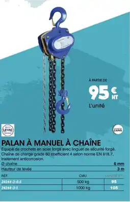 Master Pro Palan à manuel à chaîne offre