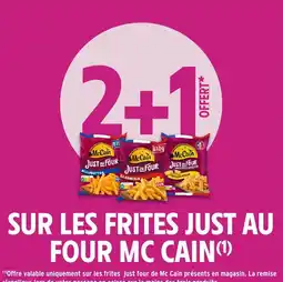 Intermarché Sur les frites just au four mc cain offre