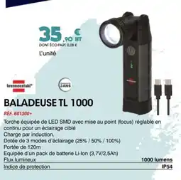 Master Pro Baladeuse tl 1000 offre
