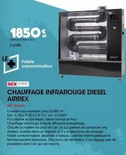 Master Pro Chauffage infrarouge diesel airrex offre