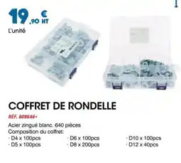 Master Pro Coffret de rondelle offre