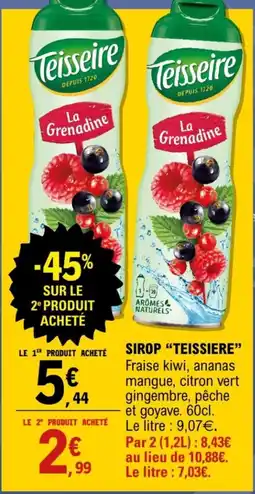E.Leclerc Sirop "teissiere" offre
