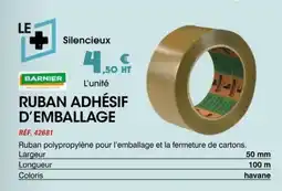 Master Pro BARNIER Ruban adhésif d'emballage offre