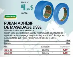 Master Pro Ruban adhésif de masquage lisse offre