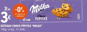 E.Leclerc Gâteaux choco pépites "milka" offre
