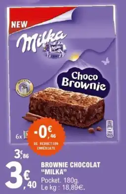 E.Leclerc Brownie chocolat "milka" offre