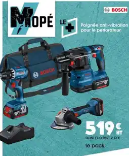 Master Pro BOSCH Combo 3 outils 18v: perceuse, perforateur sds-plus et meuleuse ø125mm offre