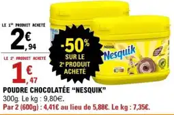 E.Leclerc Poudre chocolatée "nesquik” offre