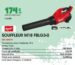 Master Pro Souffleur m18 fblg3-0 offre