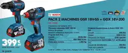 Master Pro BOSCH Pack 2 machines gsr 18v-55 + gdx 18v-200 offre