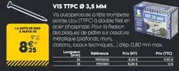 Tout faire matériaux Vis ttpc ø 3,5 mm offre