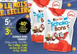 E.Leclerc Schoko-bons "kinder" offre