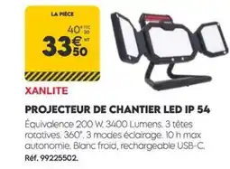 Tout faire matériaux Projecteur de chantier led ip 54 offre