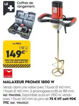 Tout faire matériaux ALTRAD Malaxeur promix 1800 w offre
