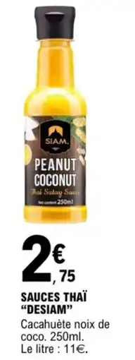 E.Leclerc Sauces thaï "desiam" offre