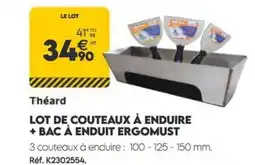 Tout faire matériaux Lot de couteaux à enduire + bac à enduit ergomust offre