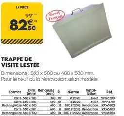 Tout faire matériaux Trappe de visite lestée offre