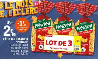 E.Leclerc Pâtes les créatives "panzani❞ offre