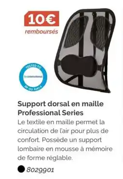 LDLC Support dorsal en maille Professional Series offre