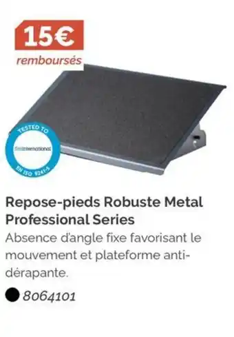 Repose-pieds Robuste Metal Professional Series