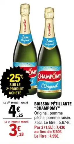 E.Leclerc Boisson pétillante “champomy” offre