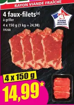 Norma Rayon viande fraîche 4 faux-filets offre