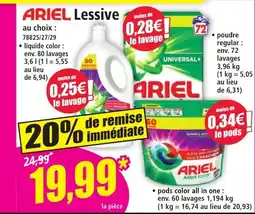 Norma Ariel lessive offre