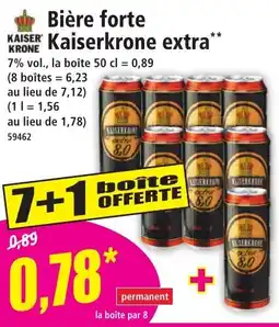 Norma Bière forte kaiserkrone extra offre