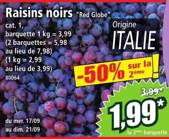 Norma Raisins noirs offre