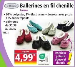 Norma Ballerines en fil chenille offre