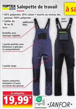 Norma Toptex salopette de travail offre