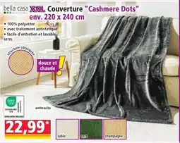 Norma Bella casa xxl couverture cashmere dots offre