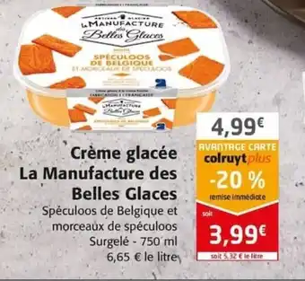 CrÚme glacée La Manufacture des Belles Glaces