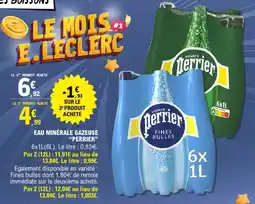 E.Leclerc Eau minérale gazeuse "perrier" offre
