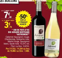 E.Leclerc Vin de pays d'oc bio gerard bertrand autrement offre