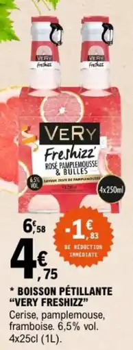E.Leclerc Boisson pétillante very freshizz offre