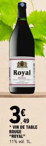 E.Leclerc Vin de table rouge royal offre