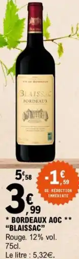 E.Leclerc Bordeaux aoc blaissac offre